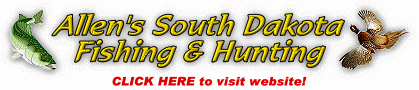 Allens Hillside South Dakota fishing and hunting guide trips offers South Dakota premier fishing and hunting guides and outfitter service.