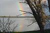 Nice rainbow after down pour on the 10th. Cool reflection off the lake