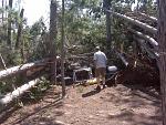 It took hours to dig our gear out.