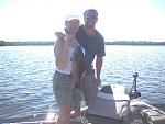 Rita and her son Adam with a nice smallie.